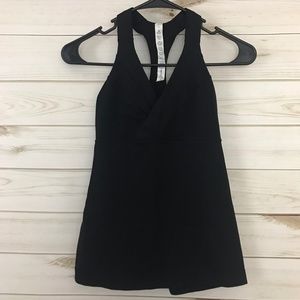 Lululemon Deep V Tank Black, Size 4